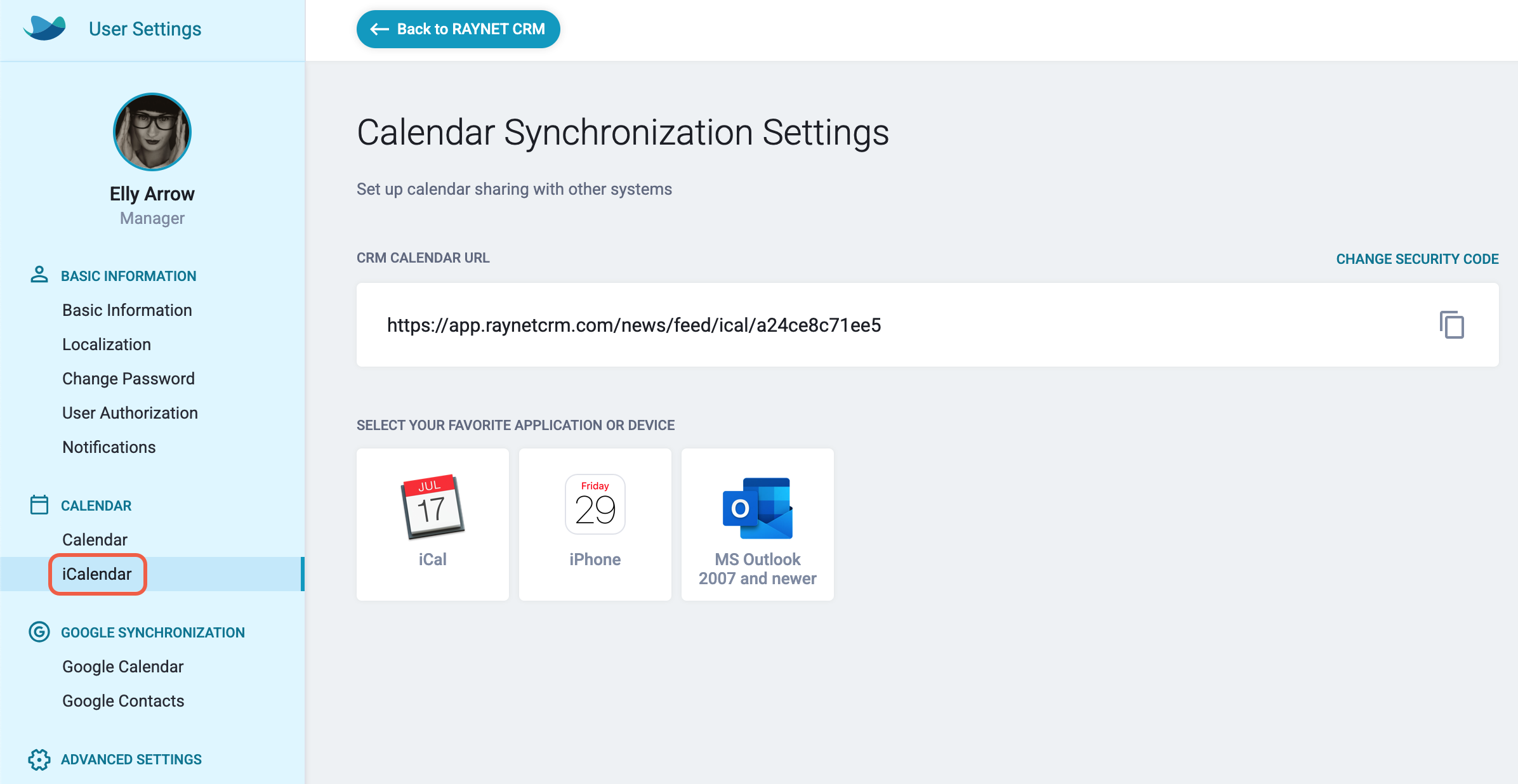 Synchronization with MS Outlook Calendar – RAYNET CRM Basics and Tutorials