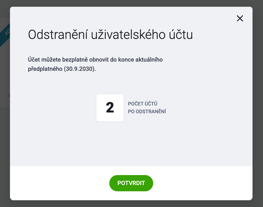 Odstranění účtu - jak dlouho zůstane aktivní, placená verze.png